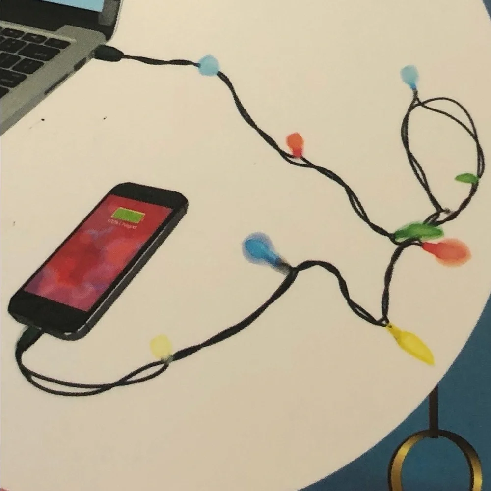 Merry iPhone Christmas LED Lights Charger New
